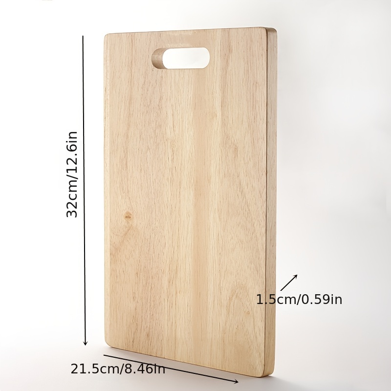 1pc rubber wood restaurant cutting board kitchen wooden cutting board food supplement fruit pizza bread solid wood small cutting board details 2