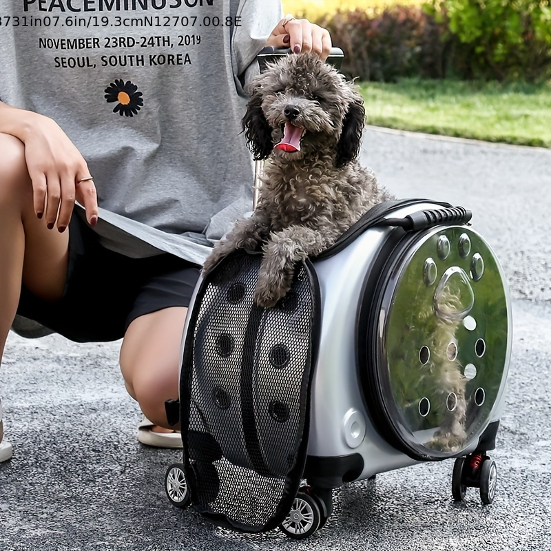 Pet Stroller Ventilado Plegable Perros Carrito Perros 4 - Temu