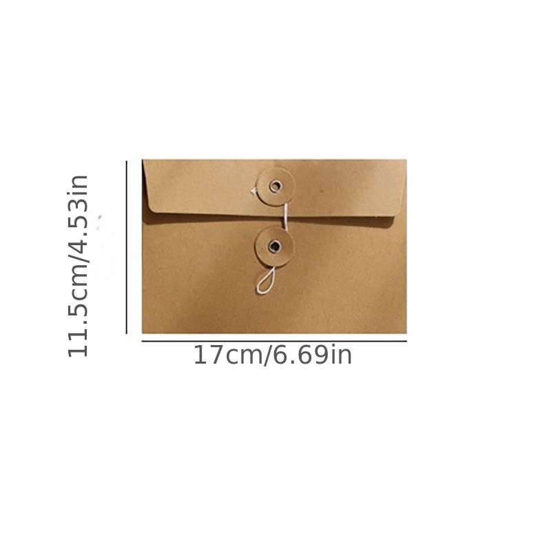 5-piece Retro Kraft Paper Envelope Storage Box - Simple And Stylish  Storage, With A Shoulder Strap Of 4.53 Inches * 6.69 Inches