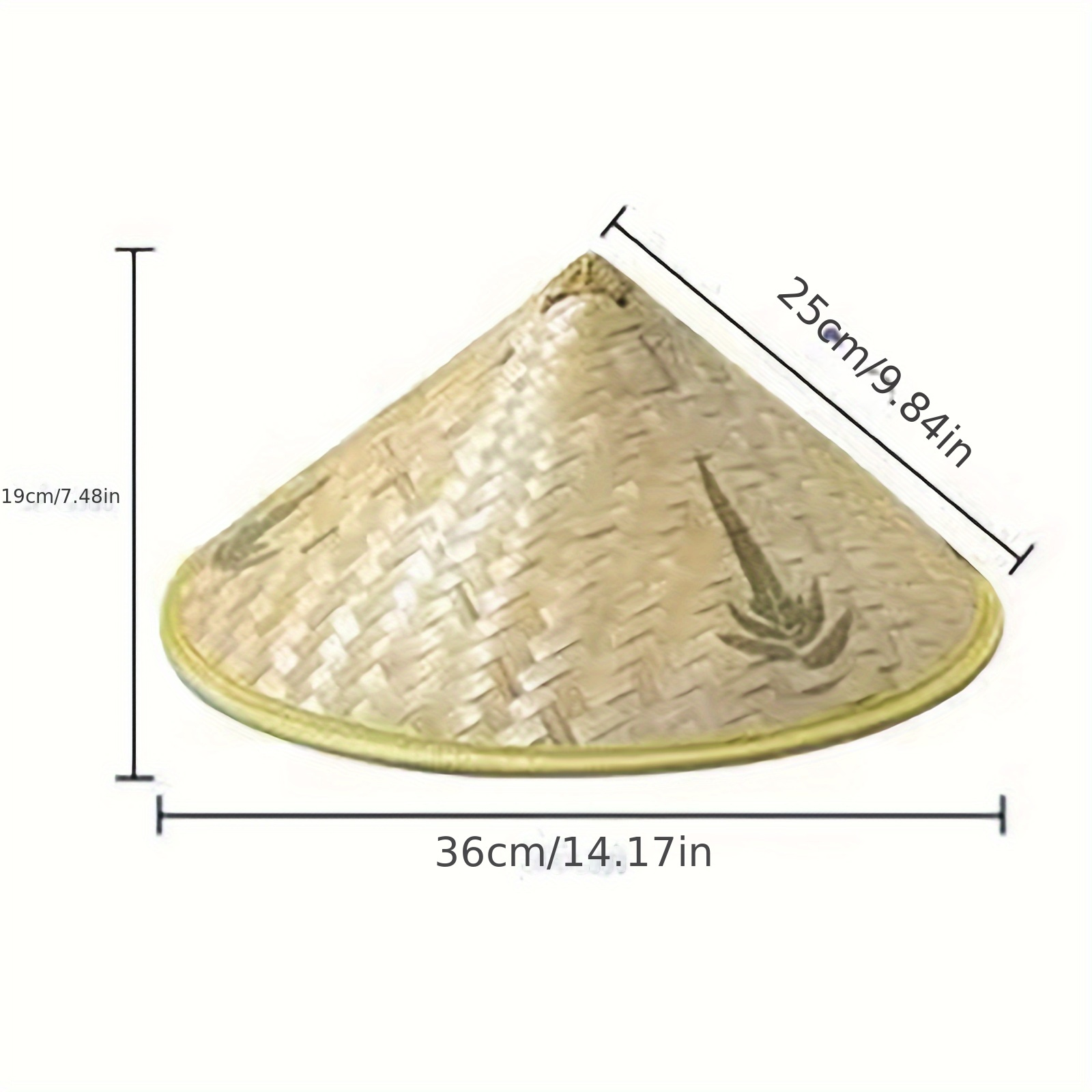   chinese vintage bamboo rattan fisher hat traditional retro straw hat breathable summer sun protection rustic farmhouse decor unisex outdoor garden hat