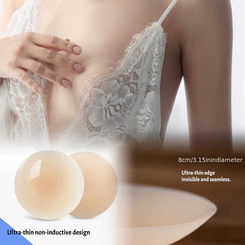Nipple Cover Silicone Gel Bras Self Adhesive Strapless Anti-sagging Bra  Stickers