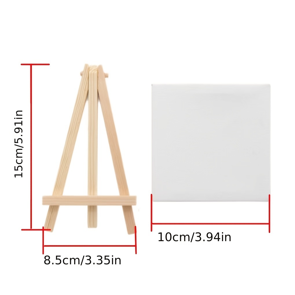 1pc, Picture Frame Set, Wooden Folding Small Easel With Drawing Board,  Mobile Phone Holder, Desktop Painting Display Rack