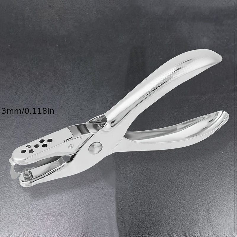 TEMU 1 Hole Punching Pliers With A Diameter Of 0.118in/0.236in, Of Punching Up To 8 Pages Of Paper, Suitable For Handicrafts