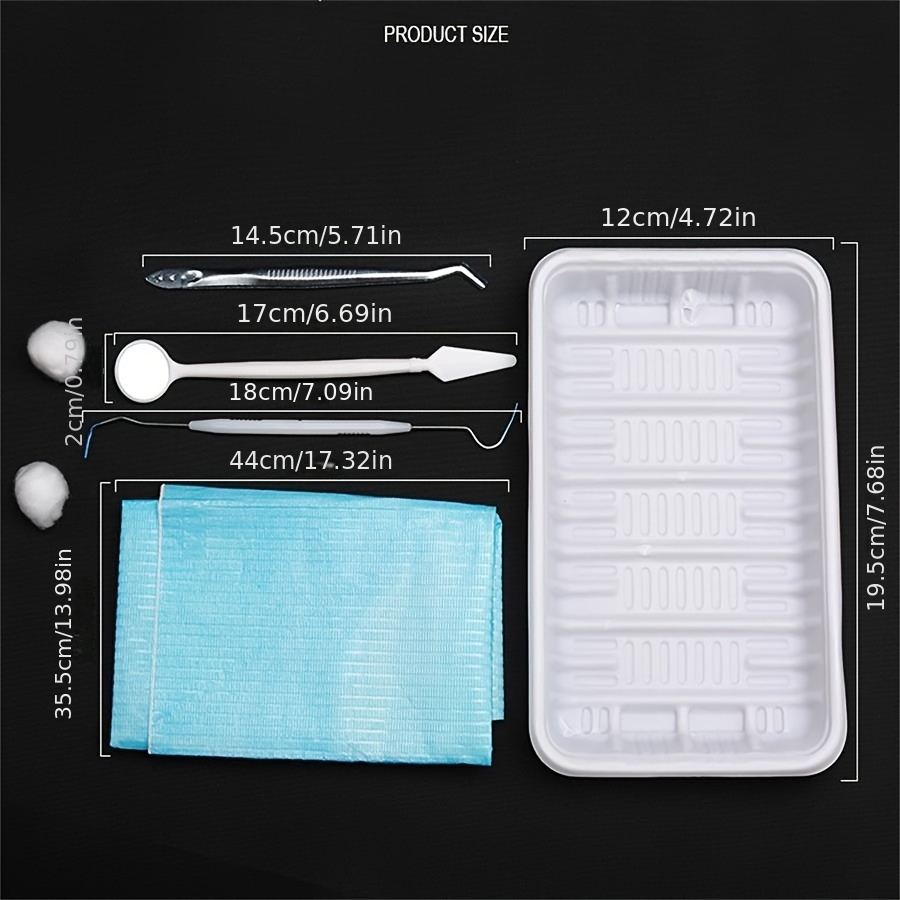 6pcs Dentist Examination Tools Dental Disposable Kit