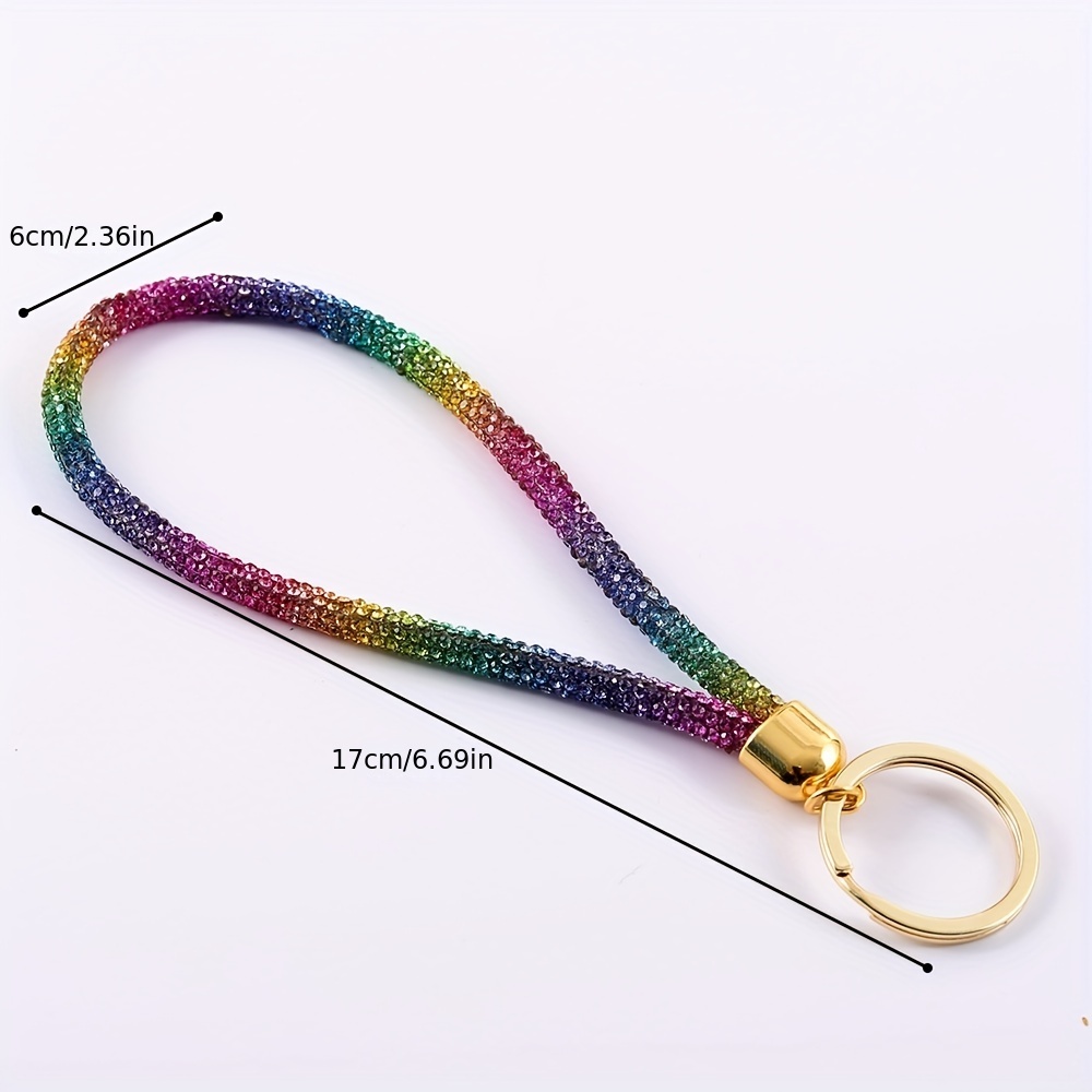 Rainbow Keychain | Pride Key Fob Wristlet Strap