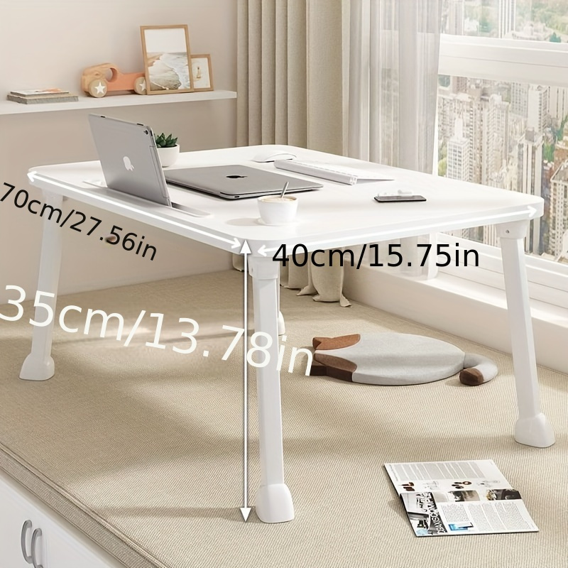 foldable bedside desk 70  56  40cm 15 75  35cm 13 78in high density fiberboard   no power required   home office or dorm room details 5