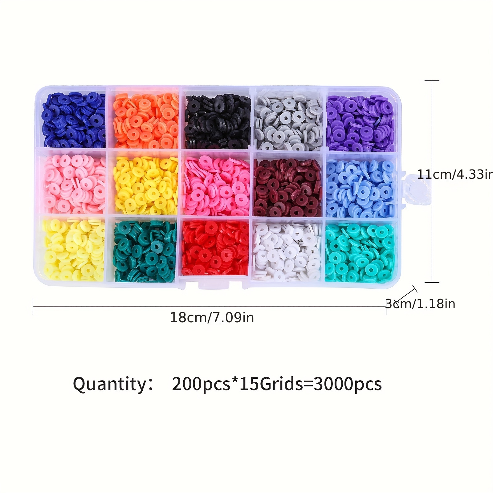 Polymer Clay Bead Set for Bracelet Making