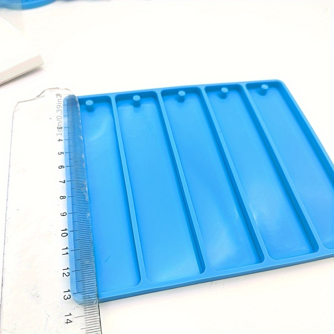 Bookmark Resin Mold Kit，Resin Bookmark Mold,Rectangle 6 Cavity