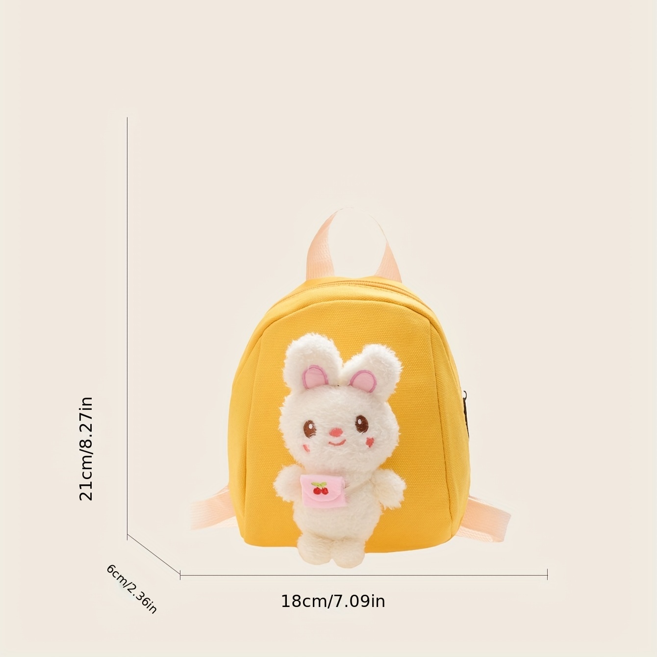 Kids Rabbit Plush Mini Backpack School Bag