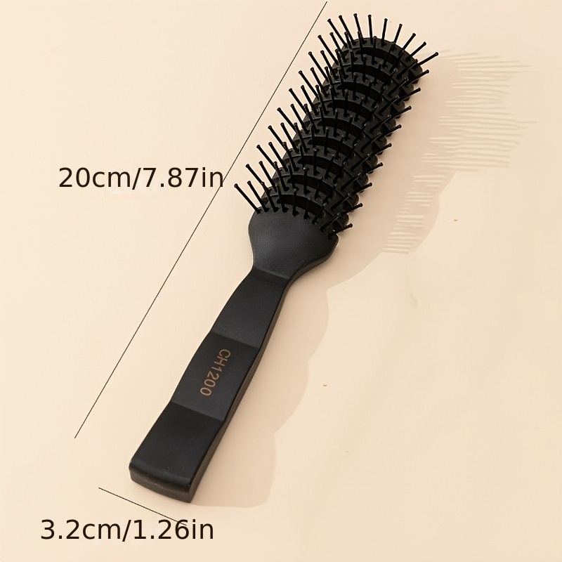Image of 1pc Anti-static Comb Brush For Hairdressing And Hairdressing Curling Comb Hair Styling Tools