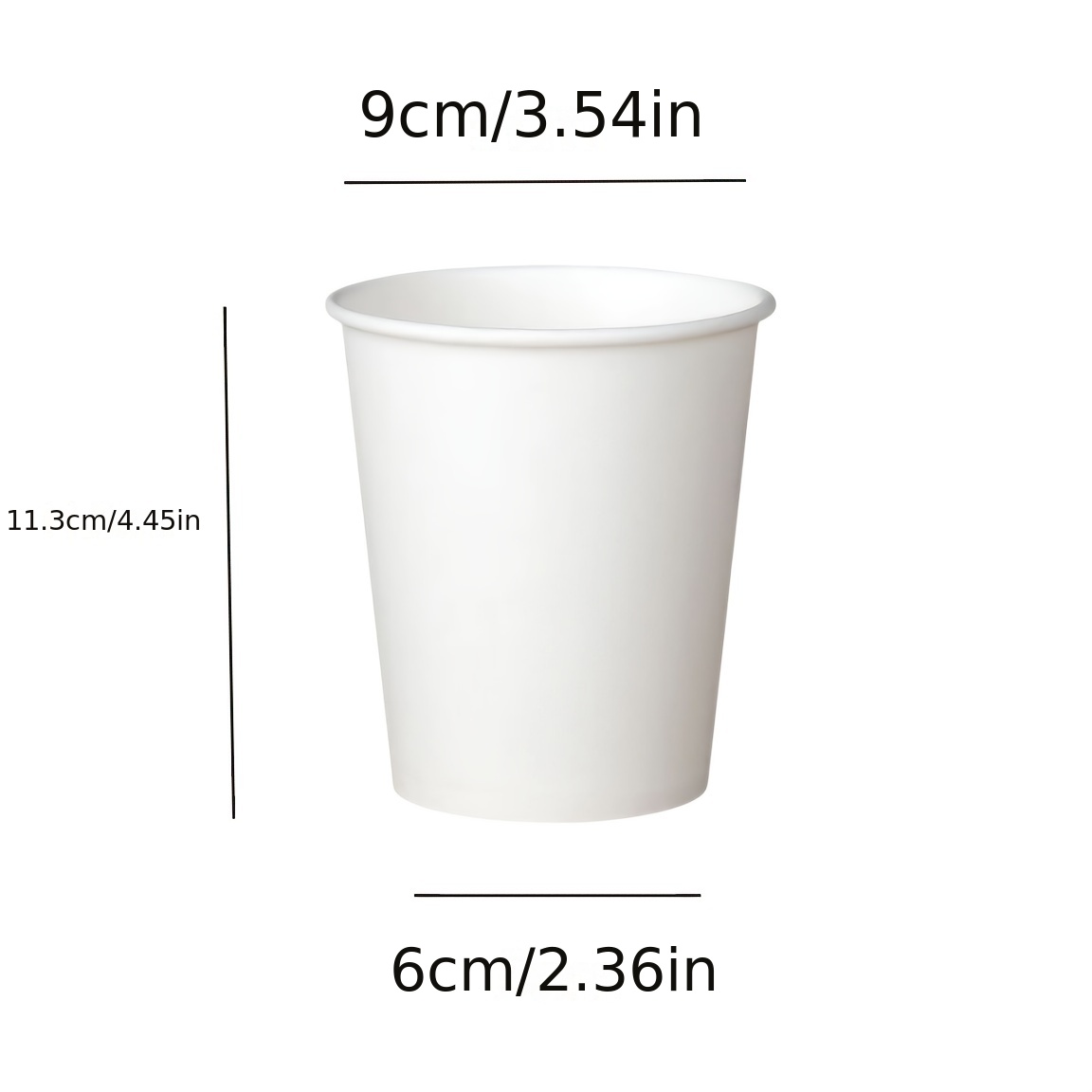 12 Pack  6oz Disposable Hard Plastic Tea Cups