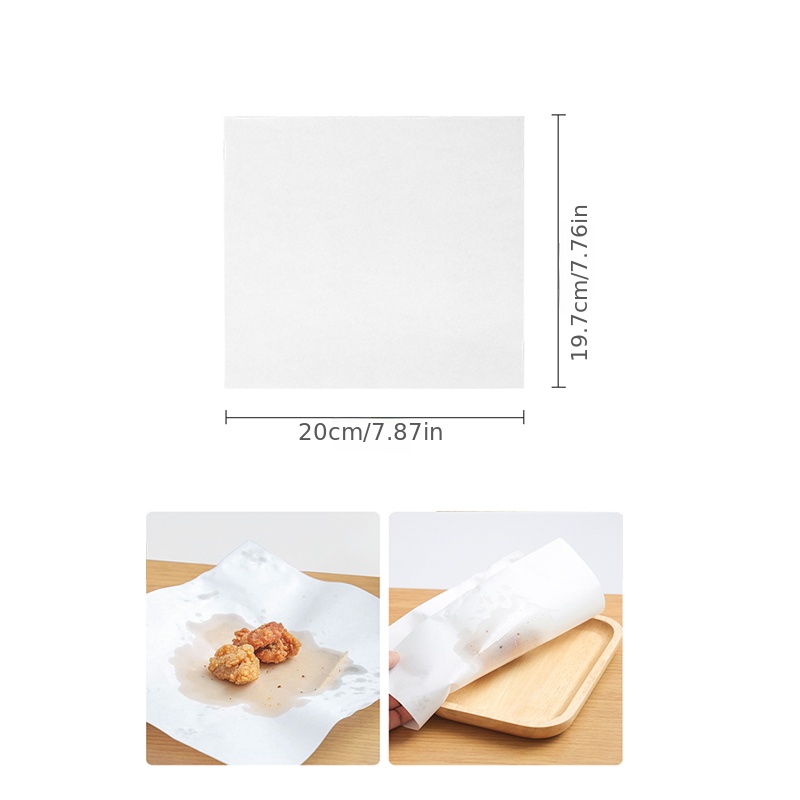 Kitchen Paper Oil Absorbing Paper Cooking Paper Towel Absorbent Paper for Kitche, White