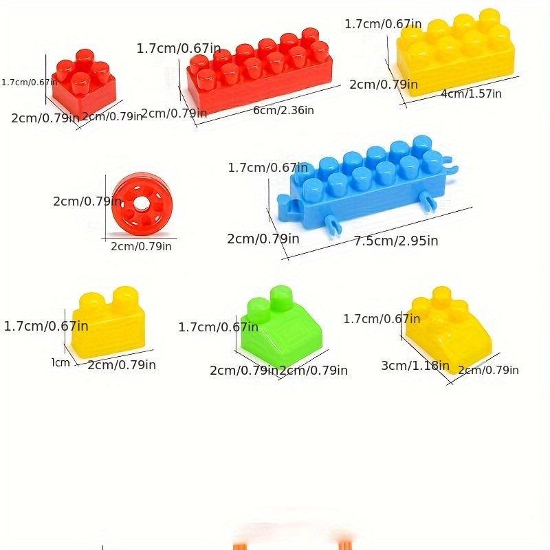 blocks basic (1kg ~600pc), lego-sized plastic blocks