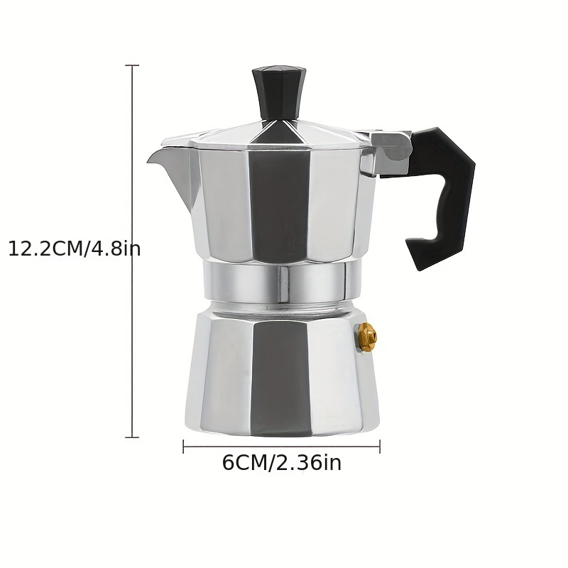 Stovetop Espresso Maker, Colorful Cuban Coffee Maker 4 Cups Moka Pot  Classic Italian Espresso Pot for Cappuccino(Red)