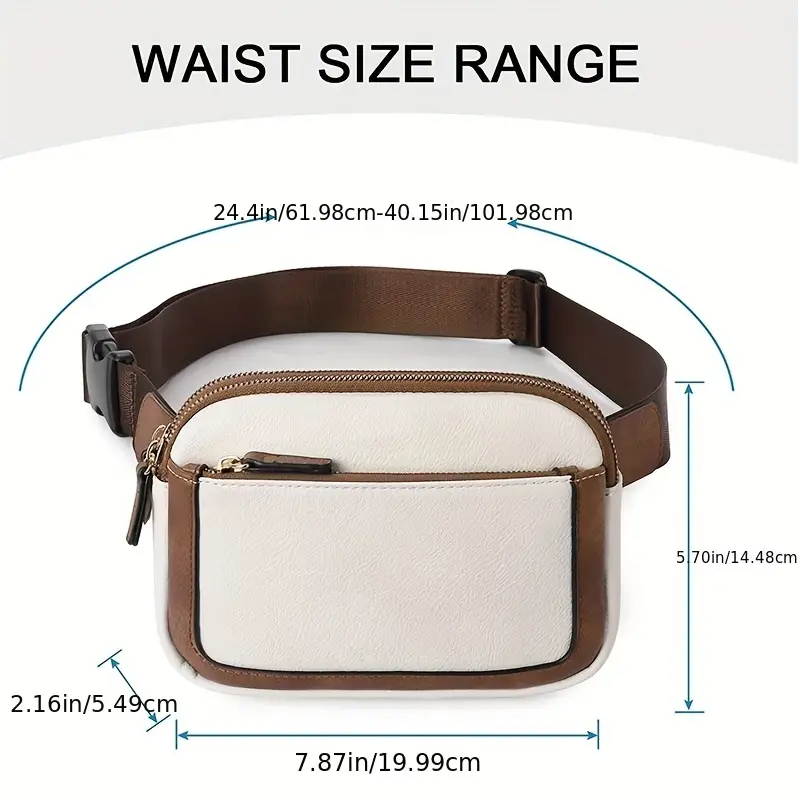 1pc Womens Belt Bag Mini Messenger Bag Fanny Bag With Adjustable Strap ...