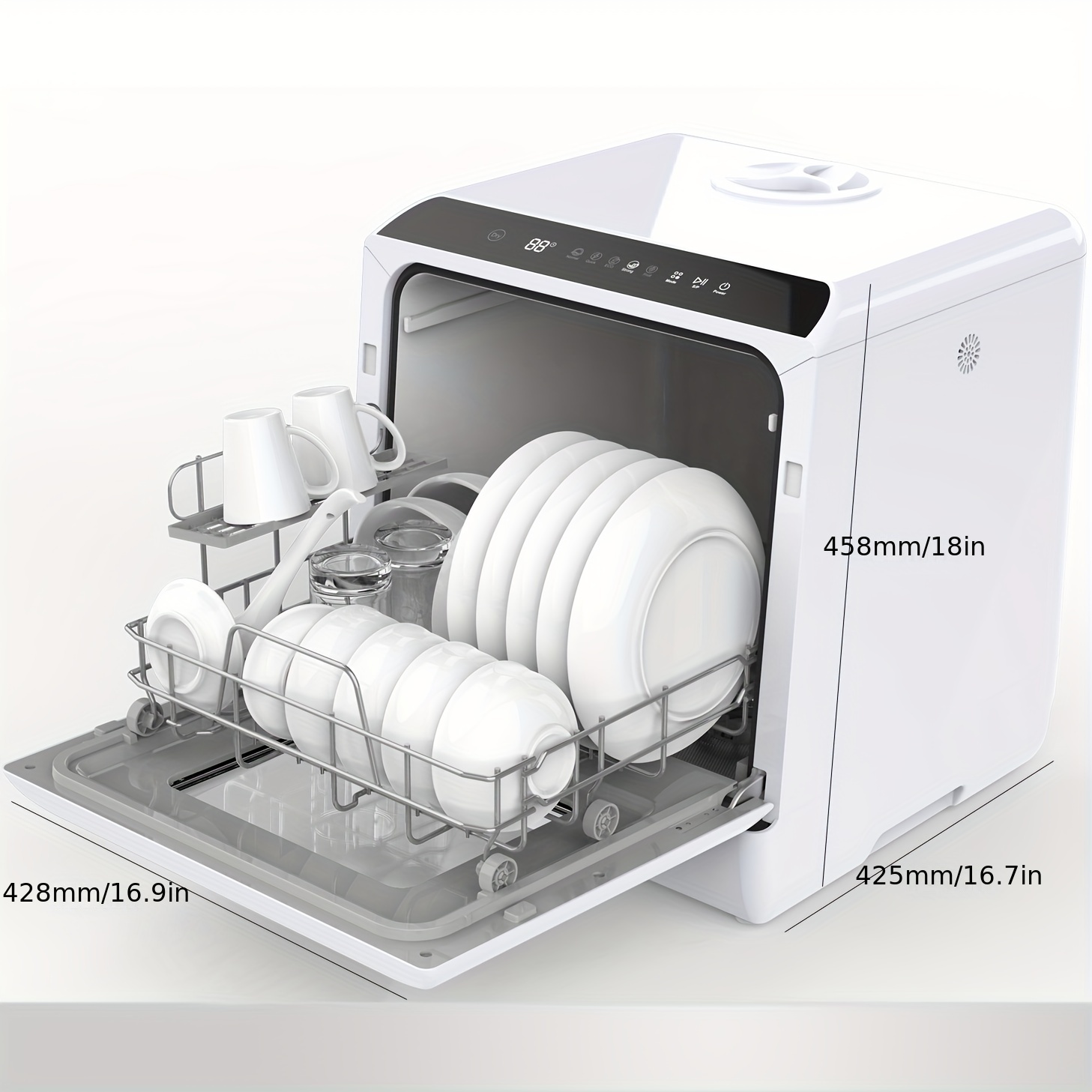 Countertop Dishwasher, IAGREEA Portable Compact Dishwasher With 7