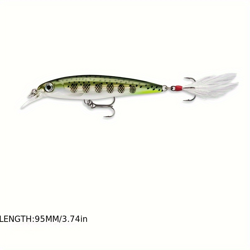 Floating Hard 95mm Freshwater Trout Fishing Lures Bait Minow