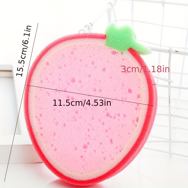 Kitchen Sponges Cute Fruit Shape Cleaning Sponges Household - Temu