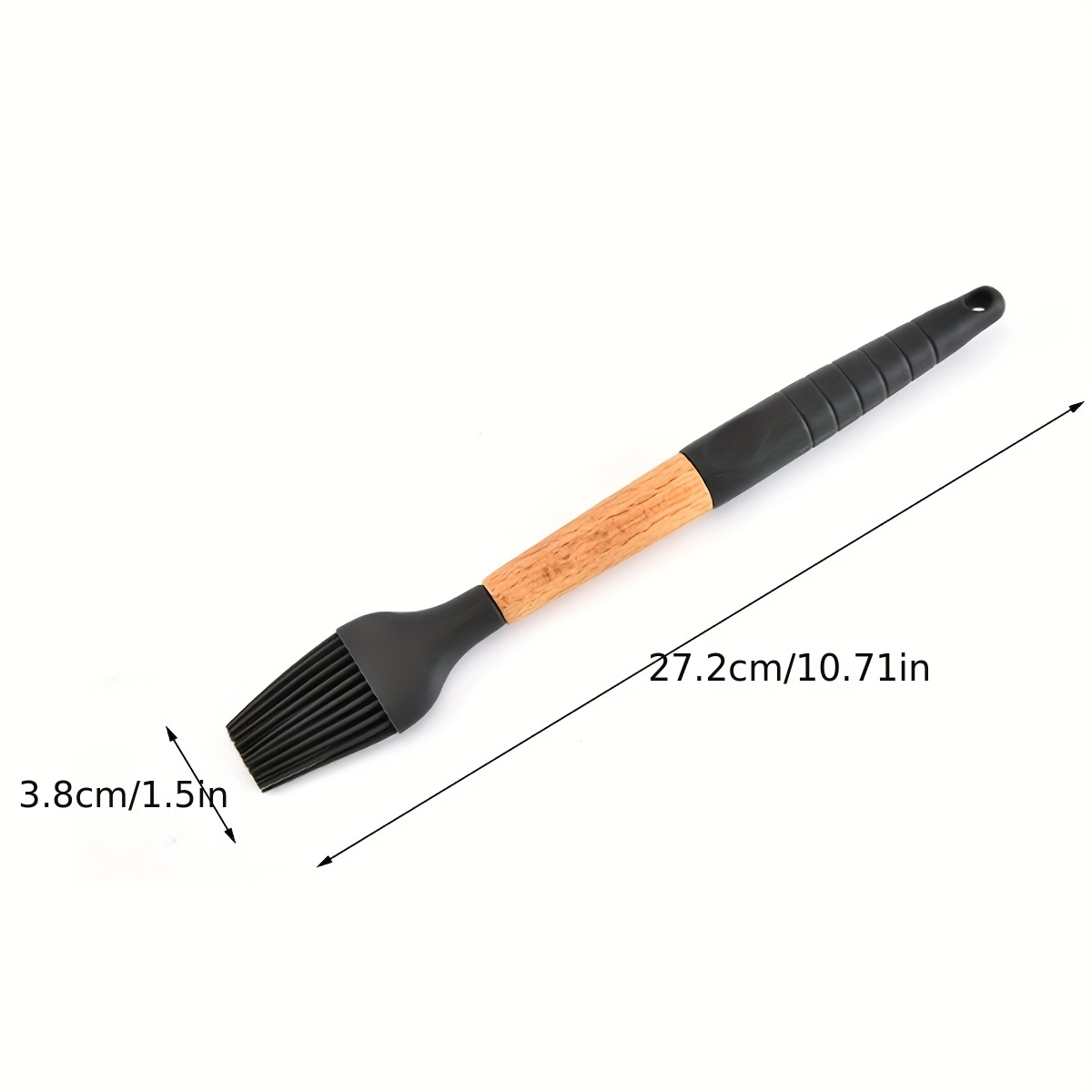 Oil and Butter Brush,Silicone Basting Brush with Wooden Hand