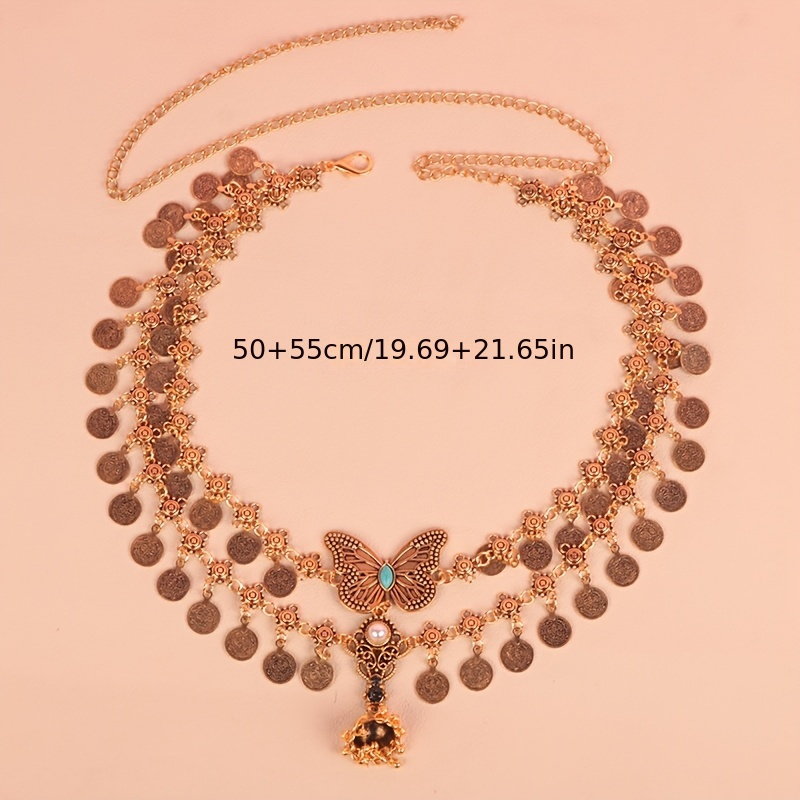 Boho-Chic Vintage Tassel Coin Belly Dance Waist Chain