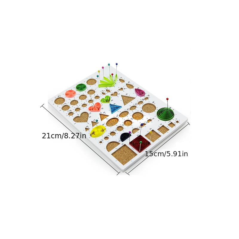1pc Paper Quilling Template Board, Mould Crimper Tool For Paper Strips Diy Art Crafts
