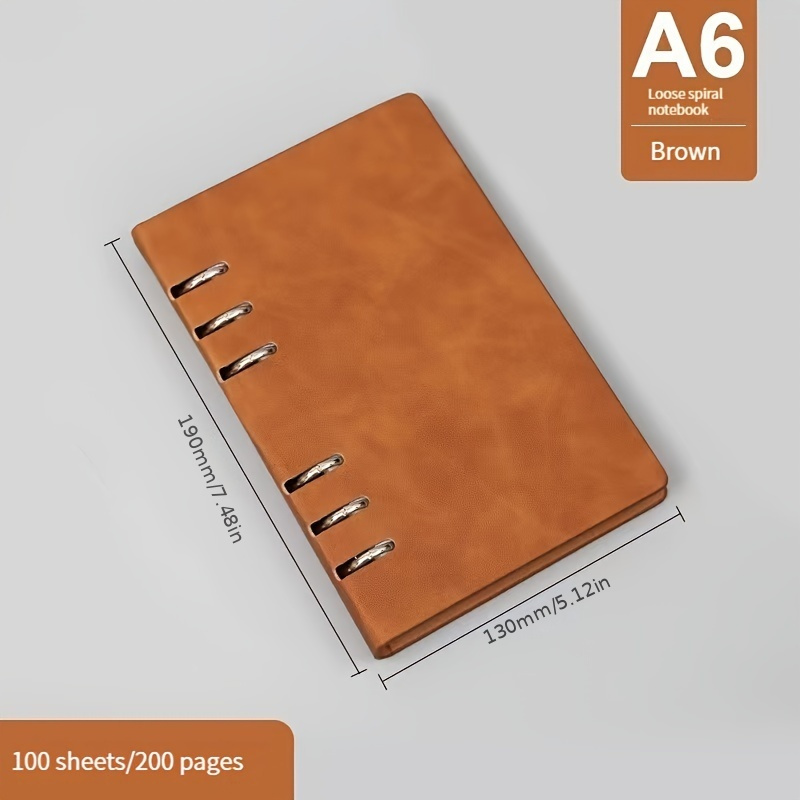  Cuaderno digital A6 de piel sintética con contraseña