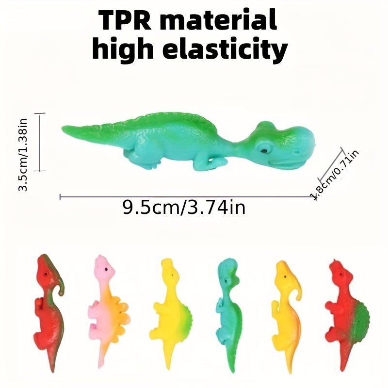 TPR Dinosaur Catapult Toy Simulated Animal Slingshot Flying