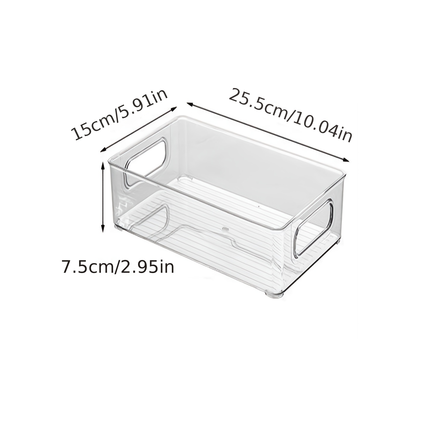 Small Plastic Storage Basket for Kitchen Pantry, Countertop
