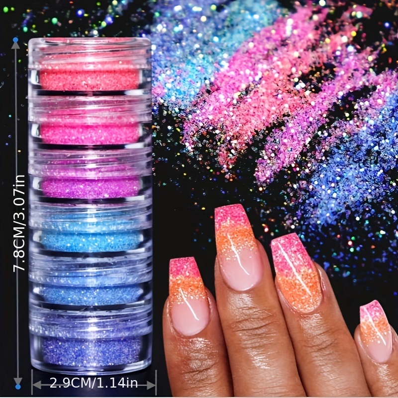 Shiny Candy Pink Nail Art Simple Glitter Sugar Powder Pigments