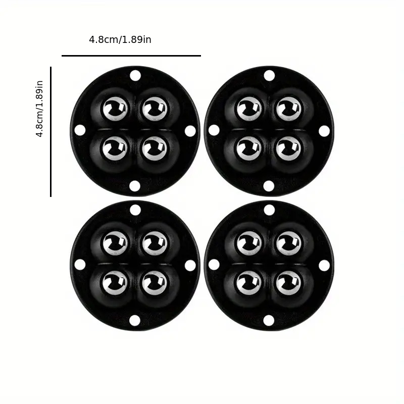 8 ruedas negras para electrodomésticos pequeños, ruedas universales de  acero inoxidable, parte inferior para contenedores de muebles – Los mejores  productos en la tienda online Joom Geek