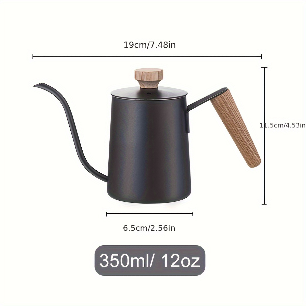 304 Tainless Steel Gooseneck Pour Over Coffee Maker, Mini Coffee