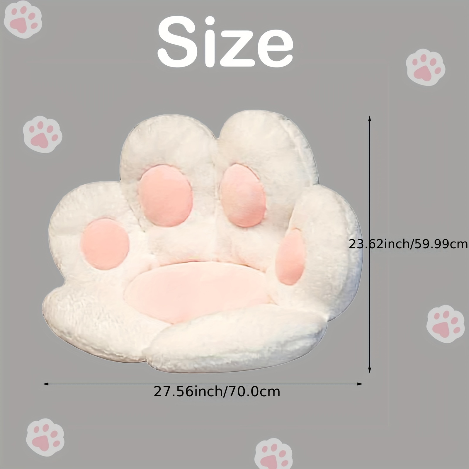 Seat Cushion, Cat Paw Cushion, Cute Seat Cushion, Lazy Susan Plush Jacket  Wrapped Pp Cotton Composed Of Bear Paw Chair Pad, For Office Chairs Game  Chairs Home Decoration, Accessories - Temu