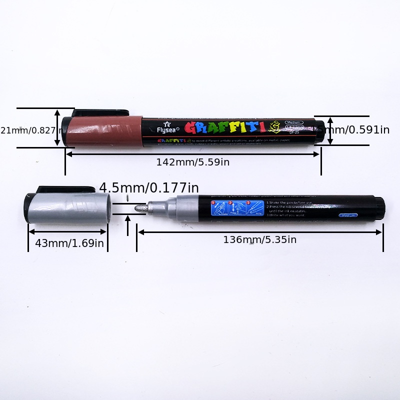 Set di pennarelli per pittura acrilica a colori 12/18/28 pennarelli  acrilici permanenti per pennarelli