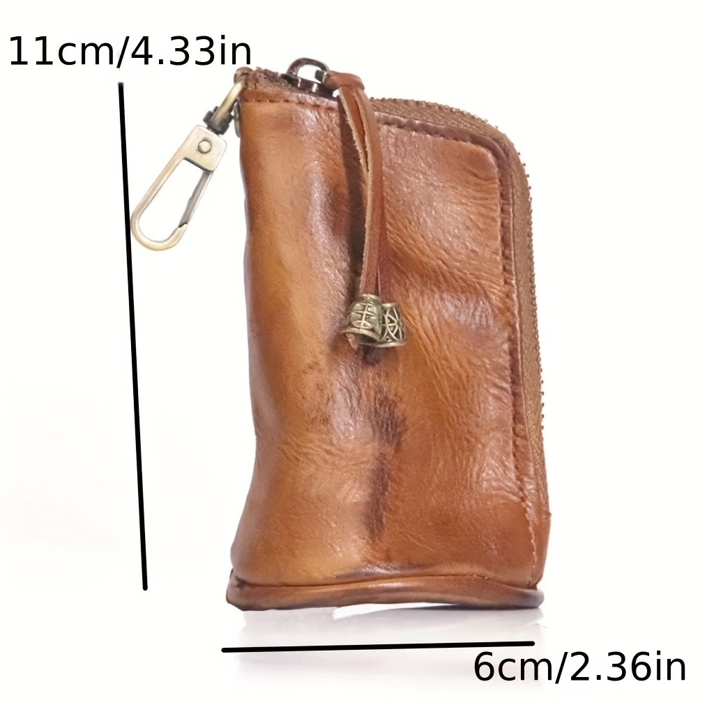1pc Echte Leder Schlüsseltasche Vintage Taille Tasche - Temu Austria
