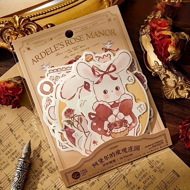 30pcs Special shaped Note Book Writable Note Paper Journal Material Notepad