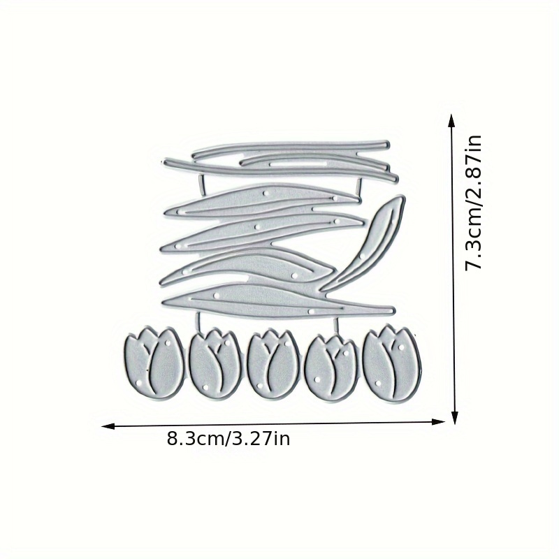 Flower Tulip Lily Of The Valley Etching Die Cut Leaf Paper Craft Embossing Metal Carbon Steel Die
