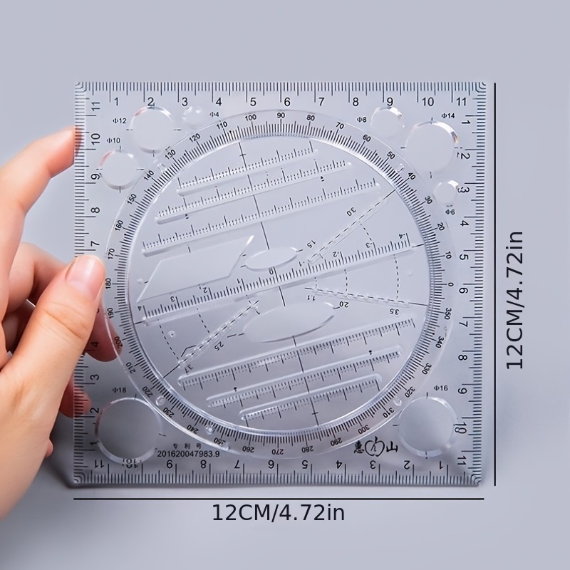 Simple Transparent Straight Ruler Transparent Ruler Daily - Temu