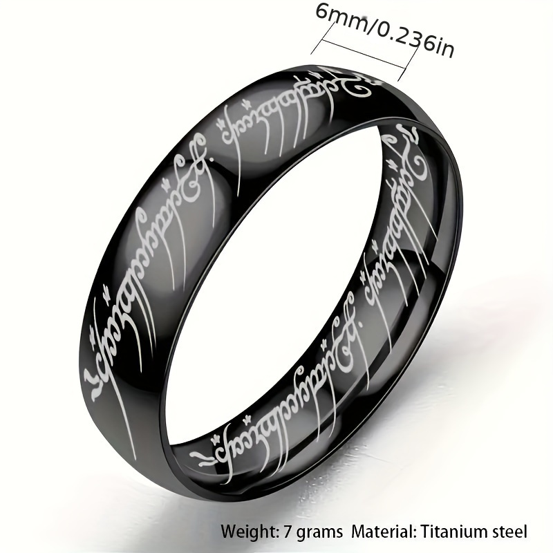 

Popular 3-piece Set. 6mm Black/golden/silver Titanium Steel Ring, Size 8-12, European And American Couples, Of The Rings, High Polished Comfort Ring, Suitable For Wedding Men/women