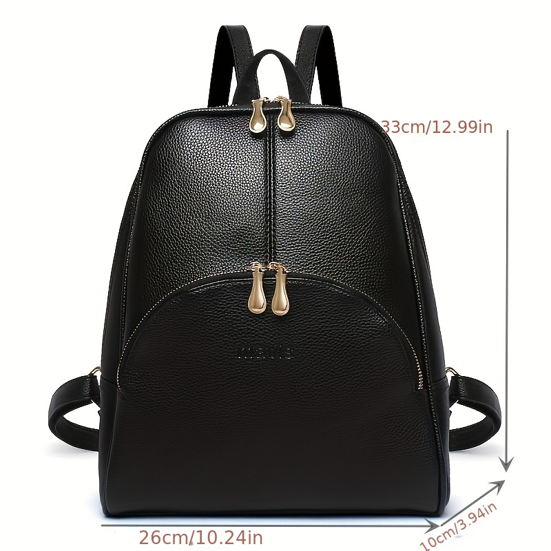 Leisure Small Black Mini Bag PU Simple Girl Backpack