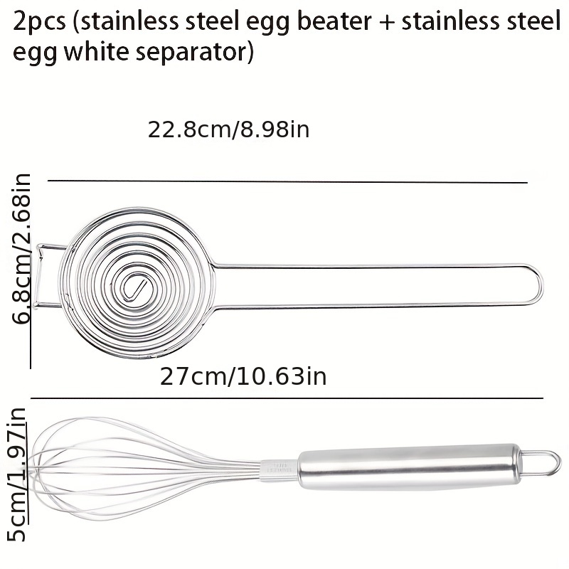 2 Pezzi Combinazione Diverse Dimensioni Fruste Uova In - Temu Italy
