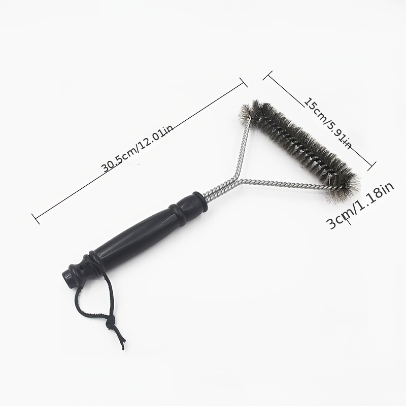 1pc Grill Brush 14 Non Slip Steel Wire Bbq Grill Cleaning Brush Barbecue Bbq  Tool Kitchen Gadgets Kitchen Accessories Home Kitchen Items Outdoor Decor, Save Money On Temu