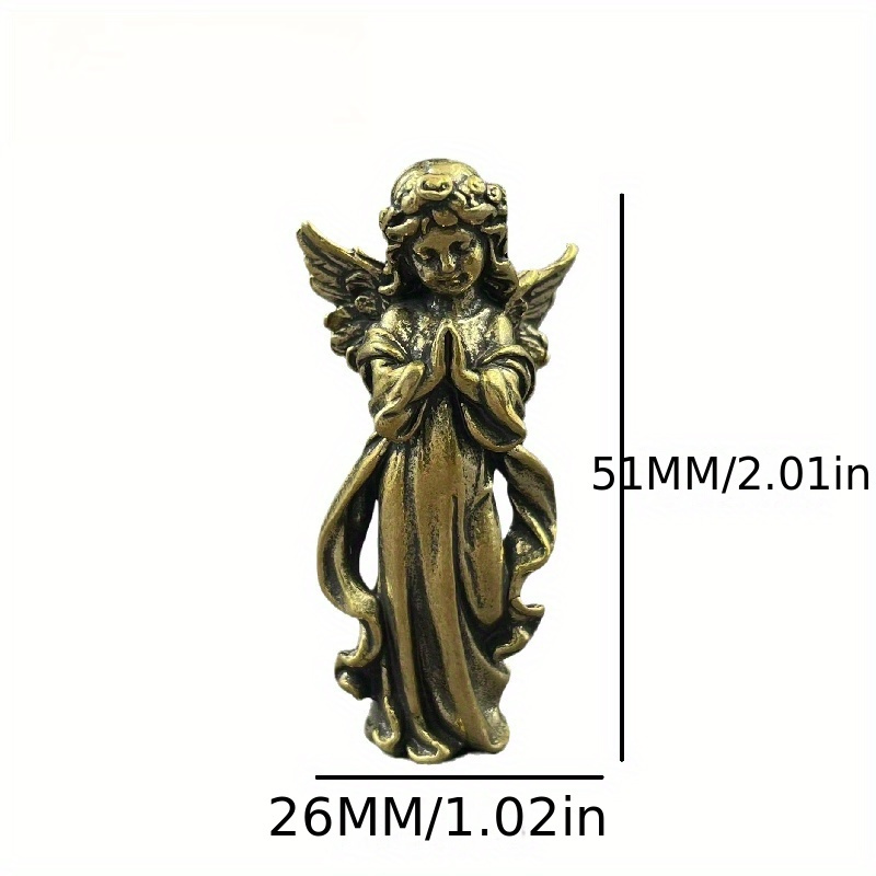 Vintage Brass Angel Statue Brass Figurine Creative Cupid-shape