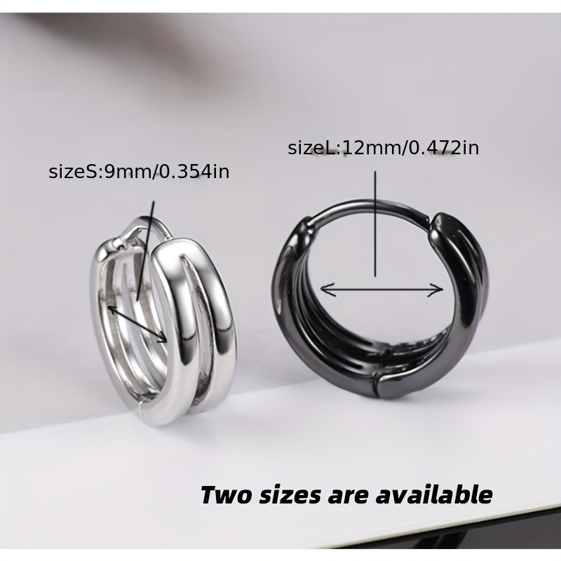 Punk Style Hoop Earrings for Men