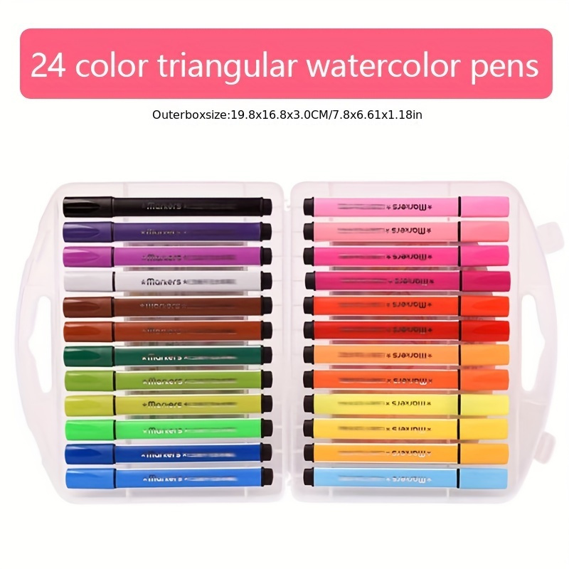 12/24/36 Colors Watercolor Pen Washable Marker Colored Marker Pen