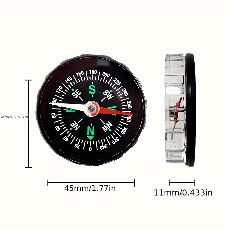 Waterproof Outdoor Survival Compass, Portable Mini Navigation Guide