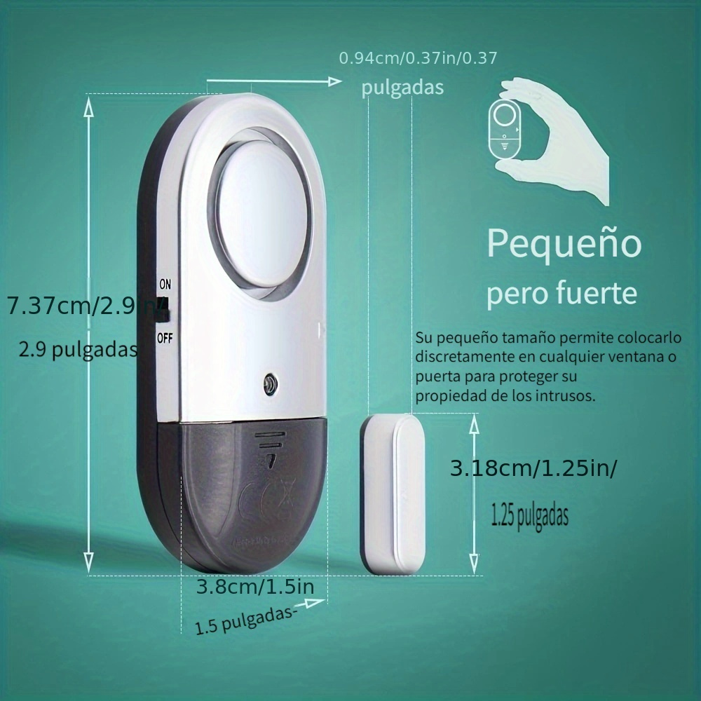 8 12 Alarmas Para Puertas Y Ventanas De Alarma Seguridad Casa Inalambrica  Sensor 