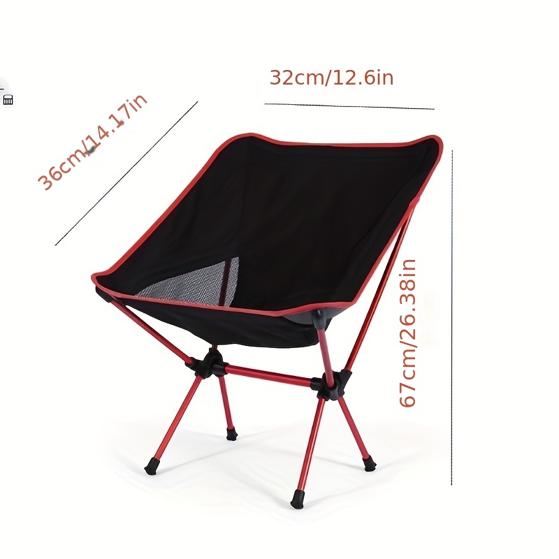 1pc Ultralight Aluminum Alloy Moon Chair Portable Folding Leisure Chair For  Camping Self Driving Bbq Fishing - Sports & Outdoors - Temu