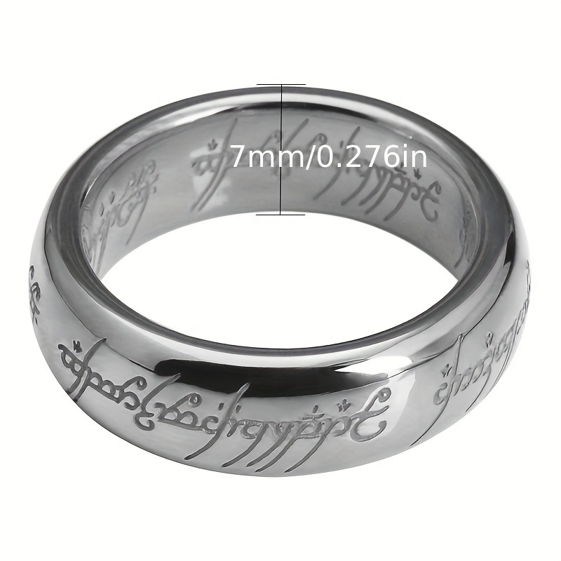 18K Gold Plated Titanium Steel Classic Style Ring