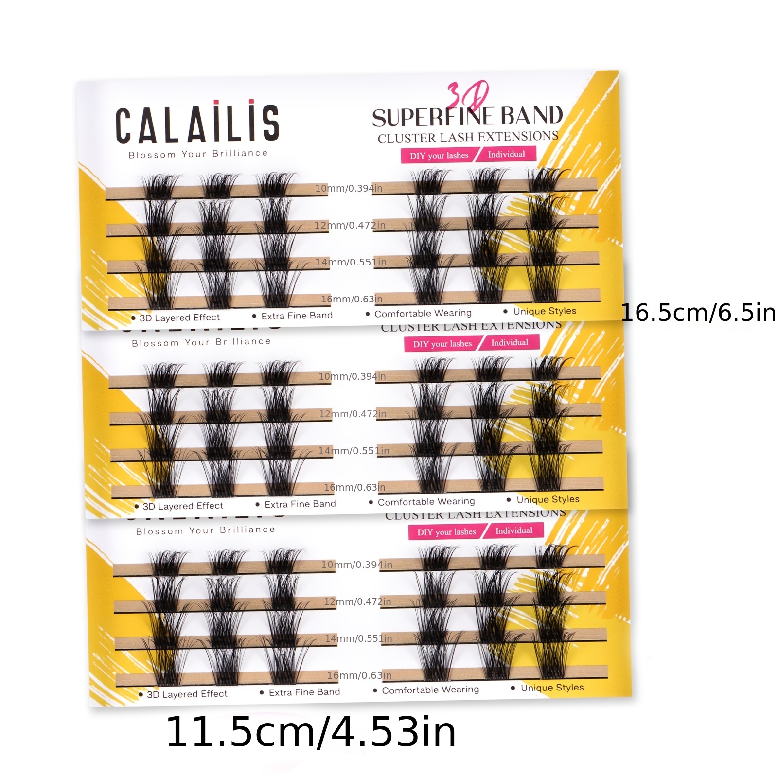 Cluster Lashes DIY Extension Natural Faux Mink False Eyelashes