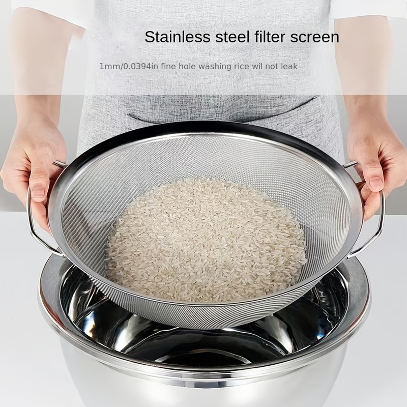 Kitchen Filter Scoop Fine Mesh Strainer Stainless Steel - Temu